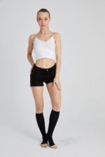 Siyah Diz Altı Varis Çorabı - Görsel 12