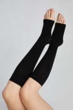 Siyah Diz Altı Varis Çorabı - Görsel 9